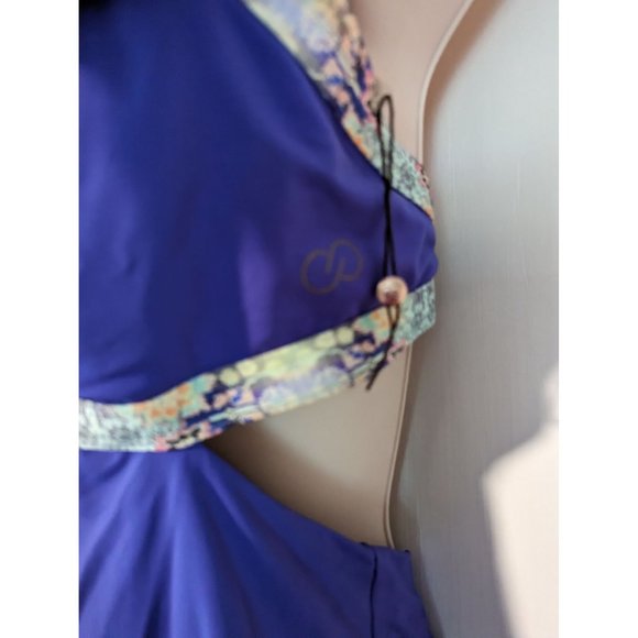 Calia NWT tankini top sz Medium Strappy open back - Picture 7 of 8